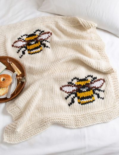 Bee Blanket Knitting Kit